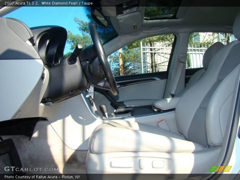 White Diamond Pearl / Taupe 2007 Acura TL 3.2