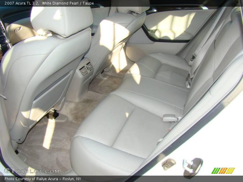 White Diamond Pearl / Taupe 2007 Acura TL 3.2