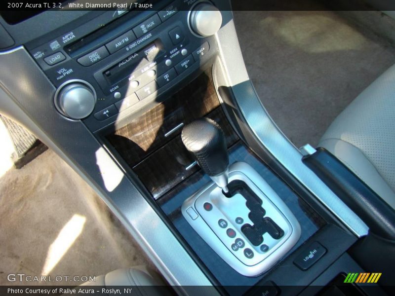 White Diamond Pearl / Taupe 2007 Acura TL 3.2