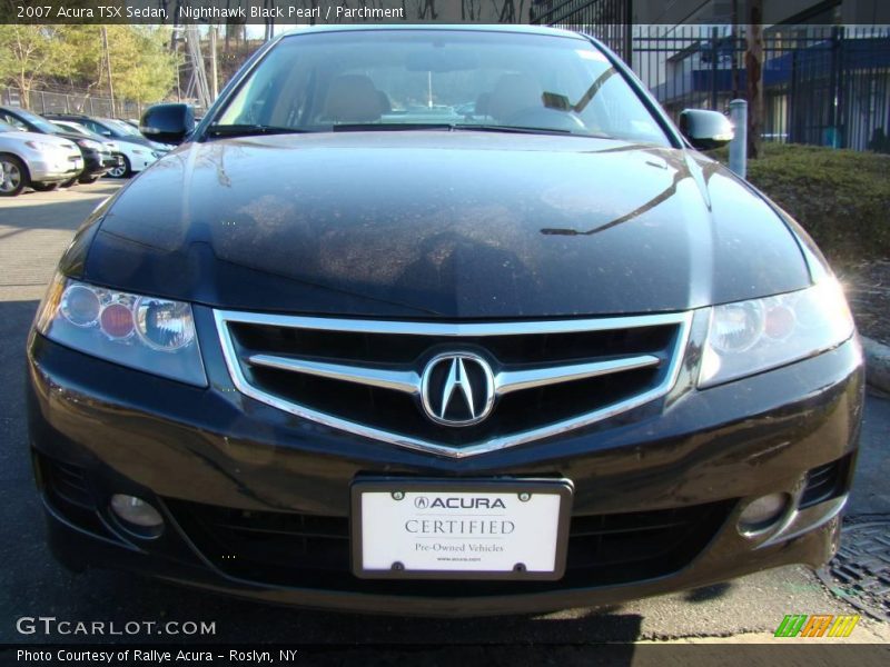 Nighthawk Black Pearl / Parchment 2007 Acura TSX Sedan