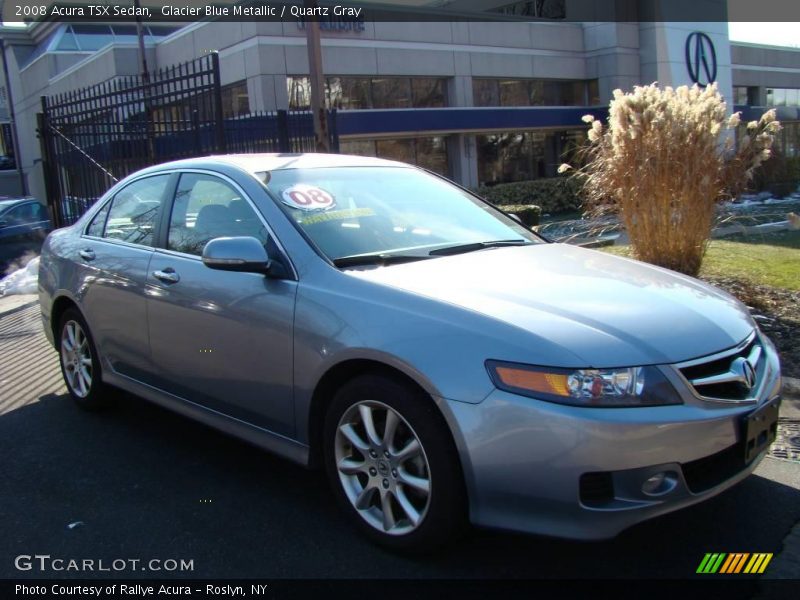 Glacier Blue Metallic / Quartz Gray 2008 Acura TSX Sedan