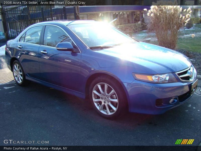 Arctic Blue Pearl / Quartz Gray 2008 Acura TSX Sedan