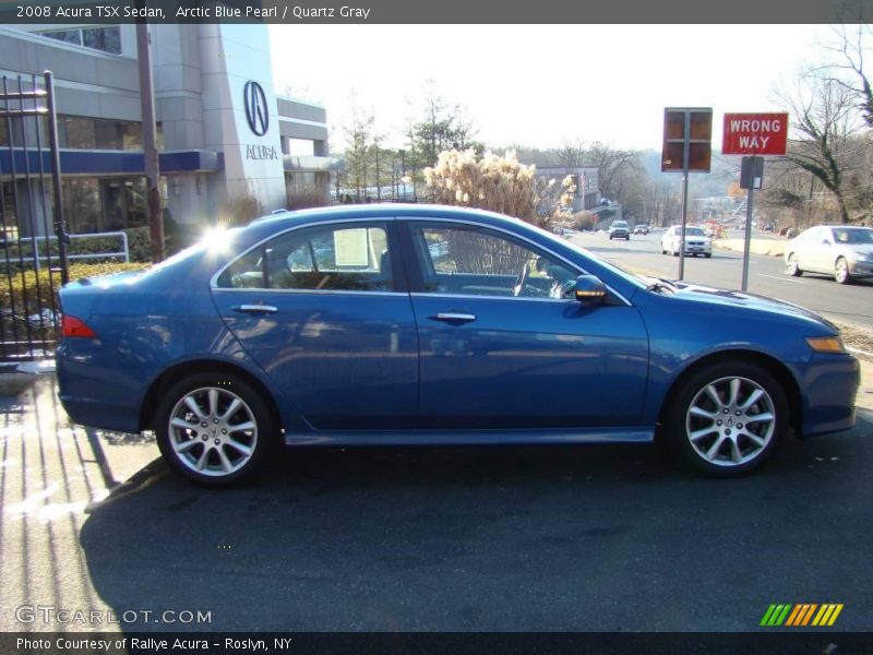 Arctic Blue Pearl / Quartz Gray 2008 Acura TSX Sedan
