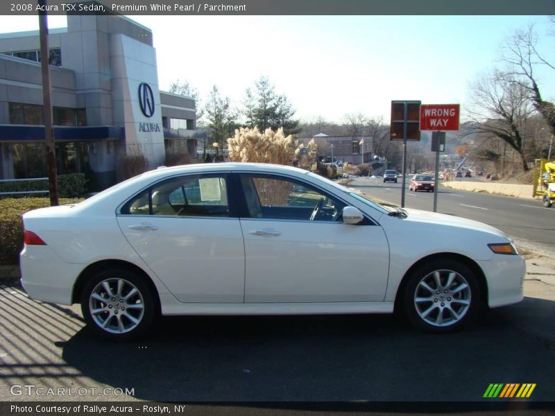 Premium White Pearl / Parchment 2008 Acura TSX Sedan