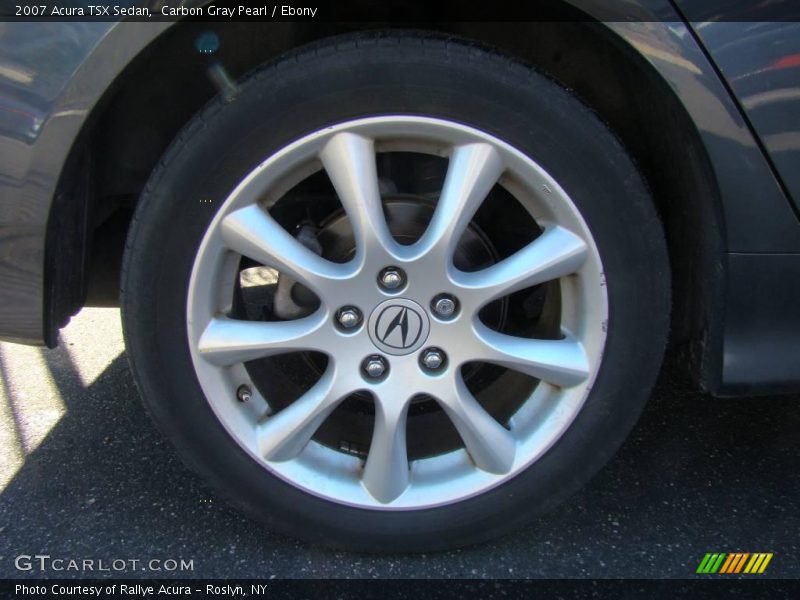 Carbon Gray Pearl / Ebony 2007 Acura TSX Sedan