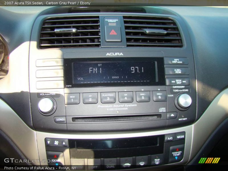 Carbon Gray Pearl / Ebony 2007 Acura TSX Sedan