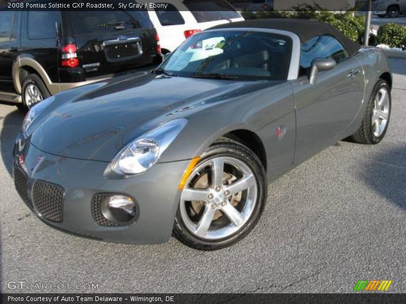 Sly Gray / Ebony 2008 Pontiac Solstice GXP Roadster