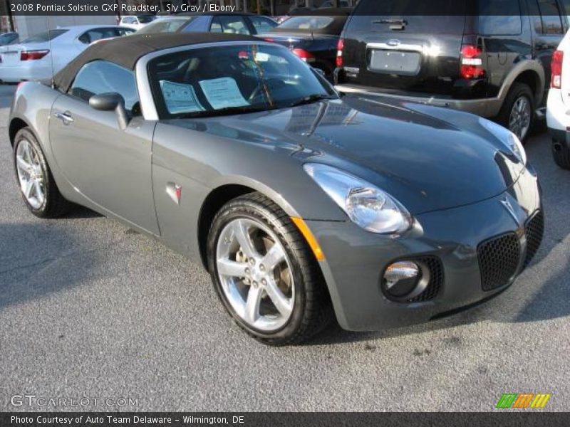 Sly Gray / Ebony 2008 Pontiac Solstice GXP Roadster