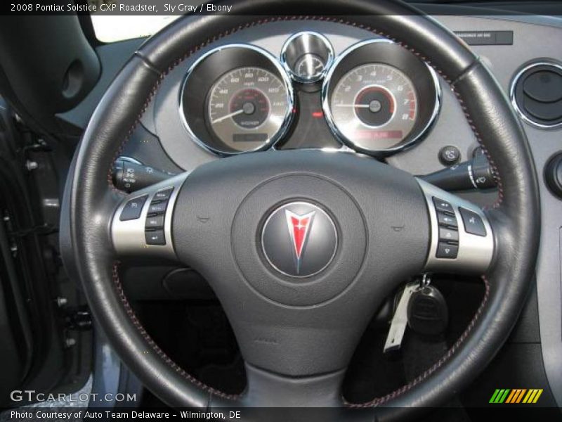 Sly Gray / Ebony 2008 Pontiac Solstice GXP Roadster