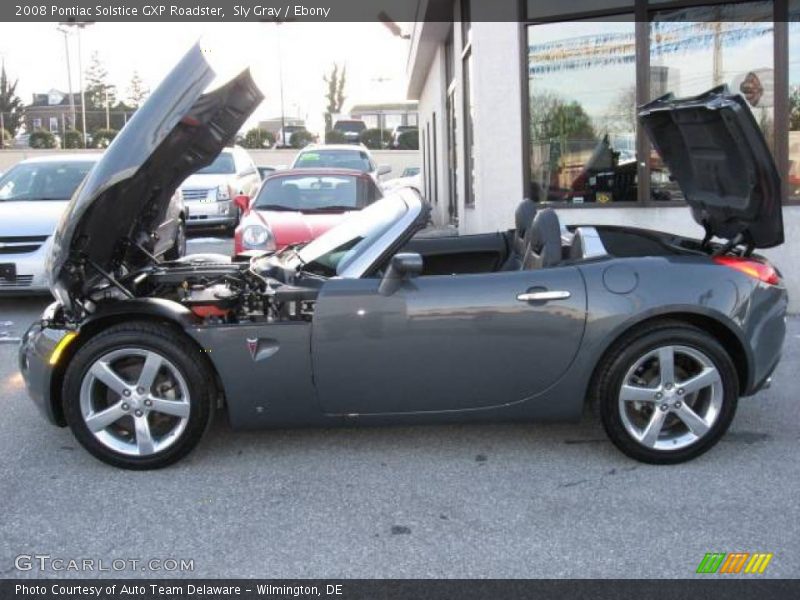 Sly Gray / Ebony 2008 Pontiac Solstice GXP Roadster