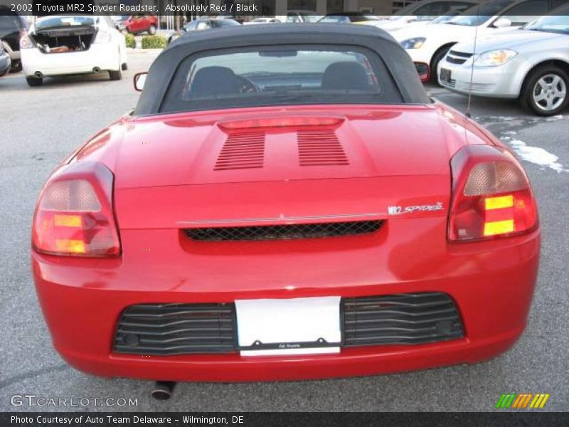 Absolutely Red / Black 2002 Toyota MR2 Spyder Roadster