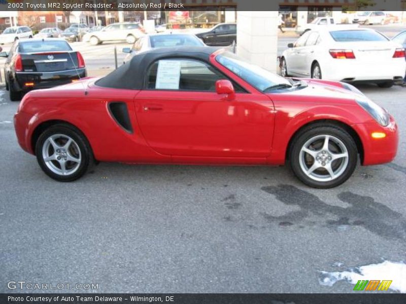 Absolutely Red / Black 2002 Toyota MR2 Spyder Roadster