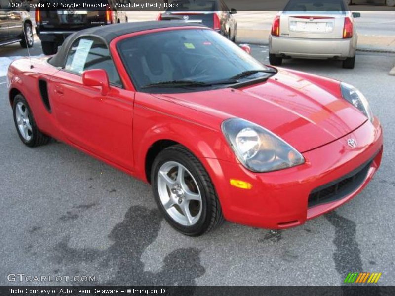 Absolutely Red / Black 2002 Toyota MR2 Spyder Roadster