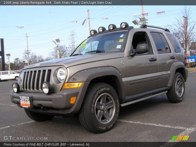 Dark Khaki Pearl / Dark/Light Slate Gray 2006 Jeep Liberty Renegade 4x4