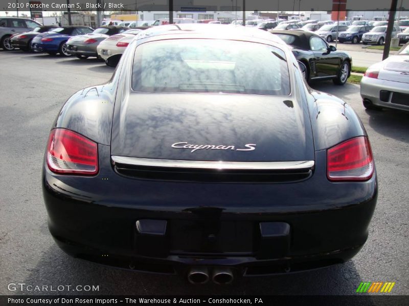 Black / Black 2010 Porsche Cayman S