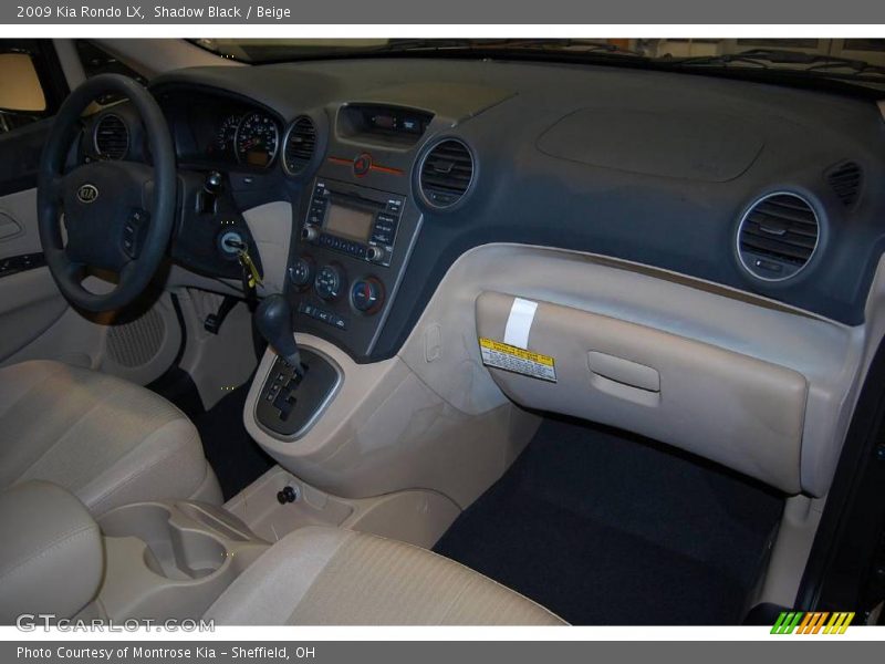 Shadow Black / Beige 2009 Kia Rondo LX