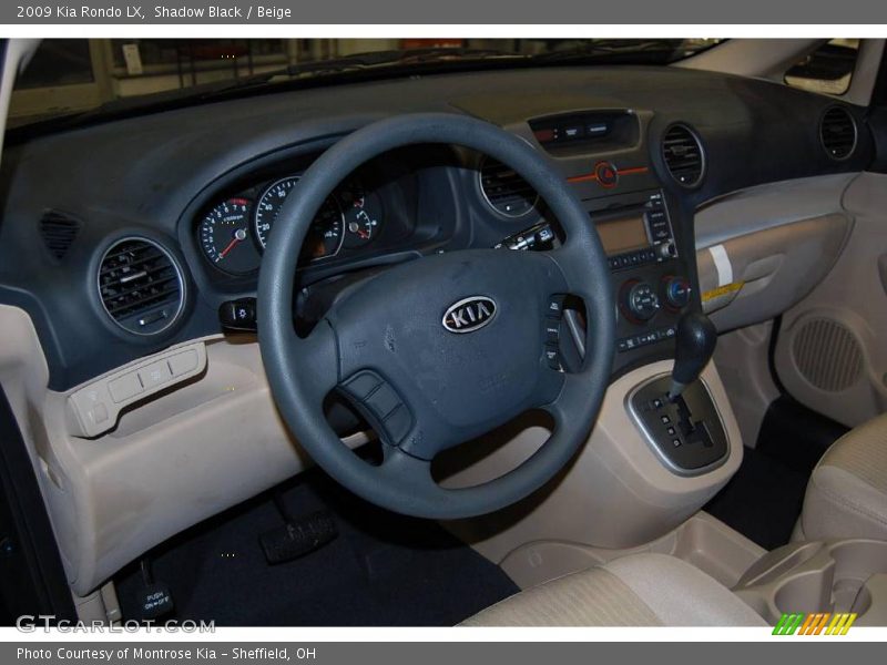 Shadow Black / Beige 2009 Kia Rondo LX