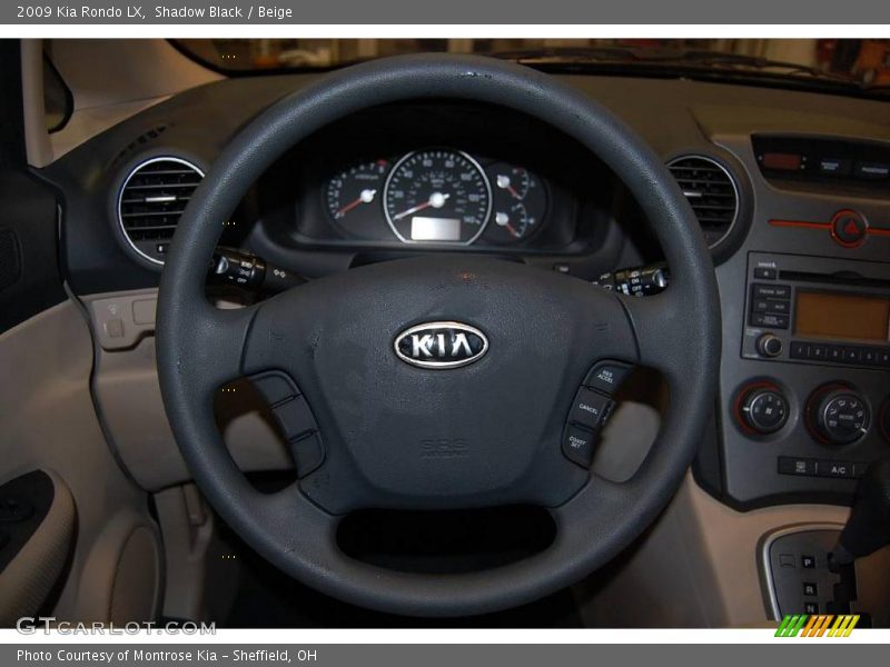 Shadow Black / Beige 2009 Kia Rondo LX