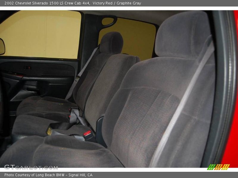 Victory Red / Graphite Gray 2002 Chevrolet Silverado 1500 LS Crew Cab 4x4