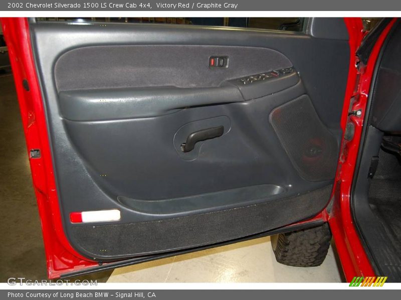 Victory Red / Graphite Gray 2002 Chevrolet Silverado 1500 LS Crew Cab 4x4