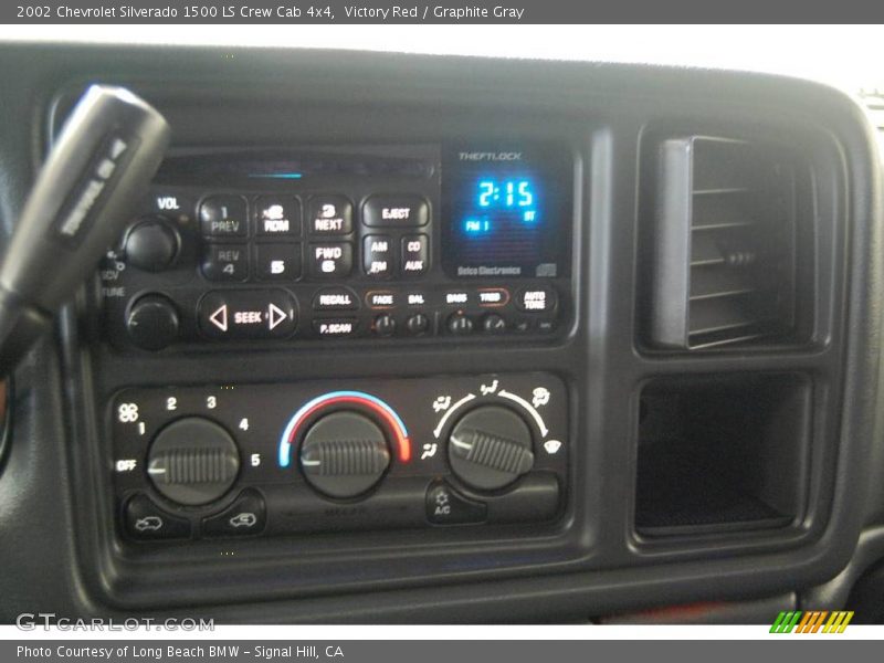 Victory Red / Graphite Gray 2002 Chevrolet Silverado 1500 LS Crew Cab 4x4
