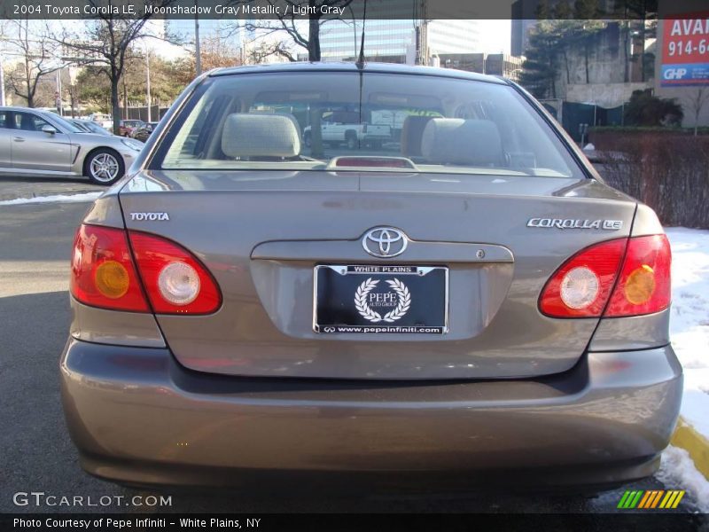 Moonshadow Gray Metallic / Light Gray 2004 Toyota Corolla LE