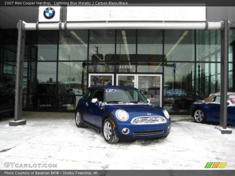 Lightning Blue Metallic / Carbon Black/Black 2007 Mini Cooper Hardtop