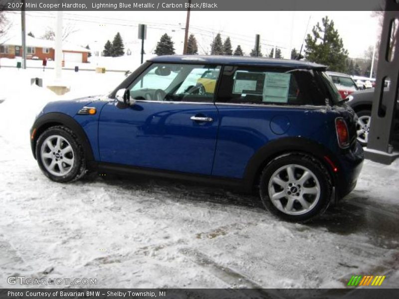 Lightning Blue Metallic / Carbon Black/Black 2007 Mini Cooper Hardtop
