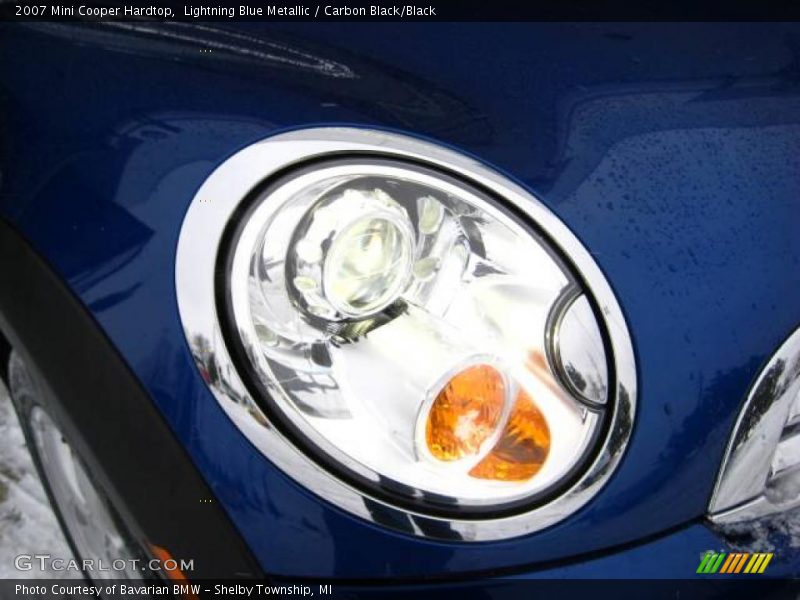 Lightning Blue Metallic / Carbon Black/Black 2007 Mini Cooper Hardtop