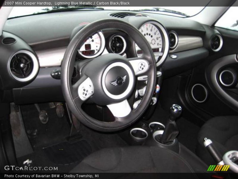 Lightning Blue Metallic / Carbon Black/Black 2007 Mini Cooper Hardtop