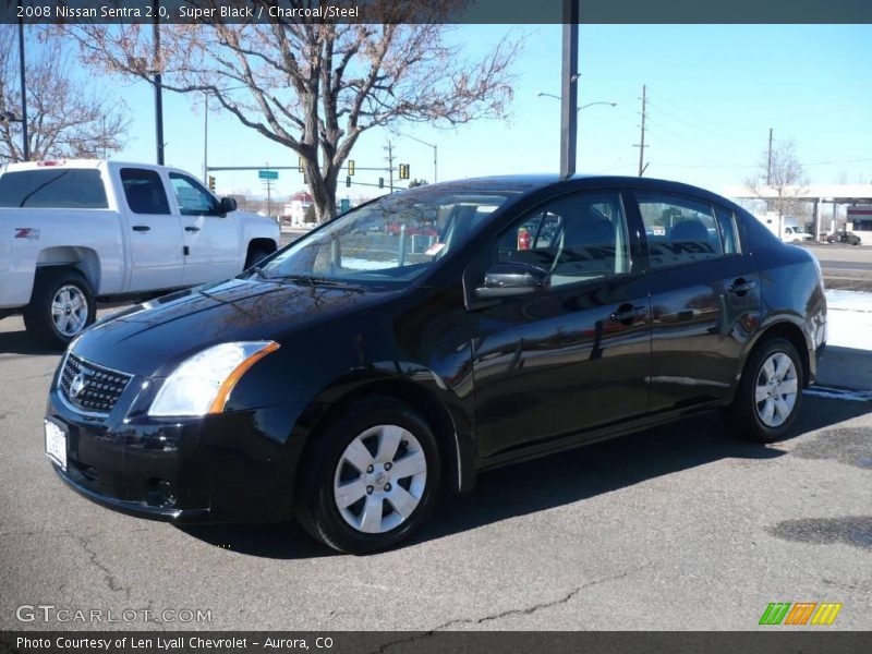 Super Black / Charcoal/Steel 2008 Nissan Sentra 2.0