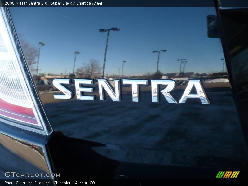 Super Black / Charcoal/Steel 2008 Nissan Sentra 2.0