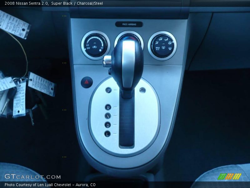 Super Black / Charcoal/Steel 2008 Nissan Sentra 2.0
