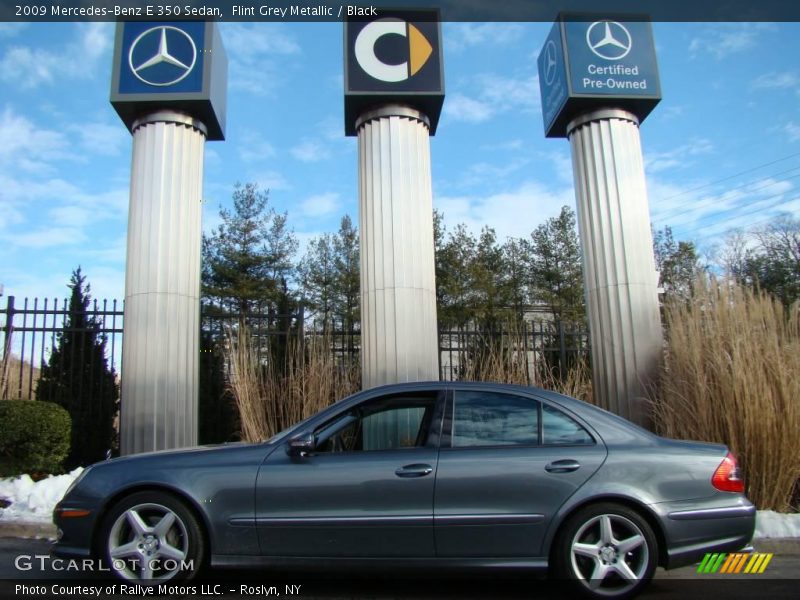 Flint Grey Metallic / Black 2009 Mercedes-Benz E 350 Sedan