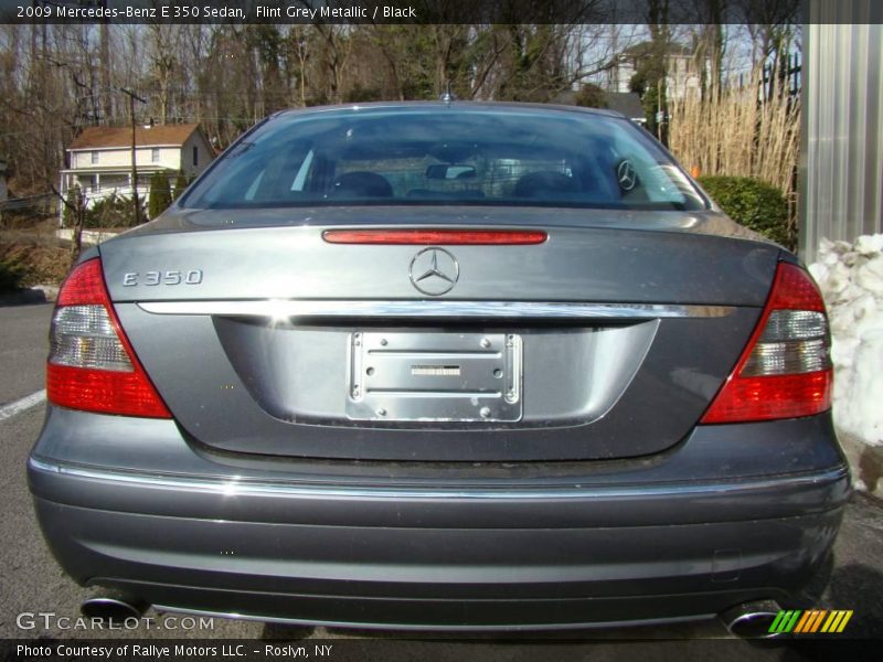 Flint Grey Metallic / Black 2009 Mercedes-Benz E 350 Sedan