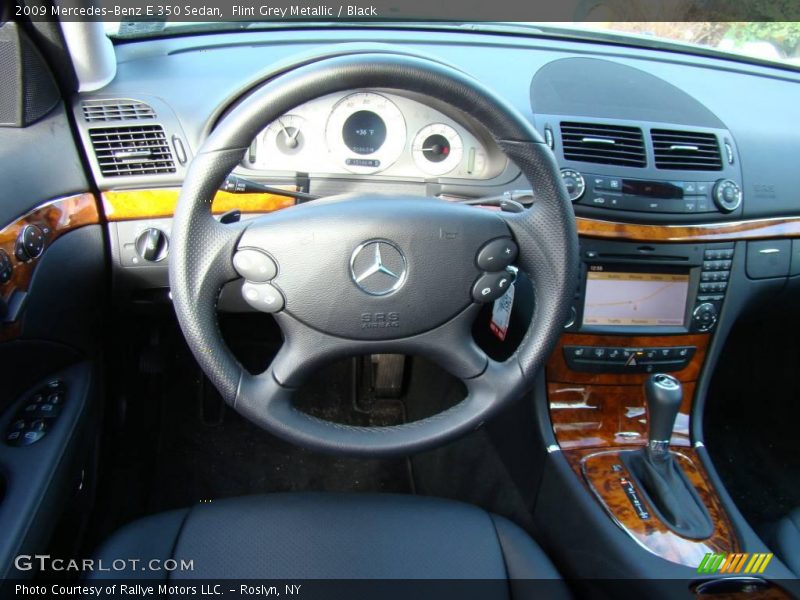 Flint Grey Metallic / Black 2009 Mercedes-Benz E 350 Sedan