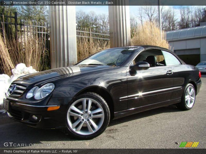 Obsidian Black Metallic / Black 2007 Mercedes-Benz CLK 350 Cabriolet