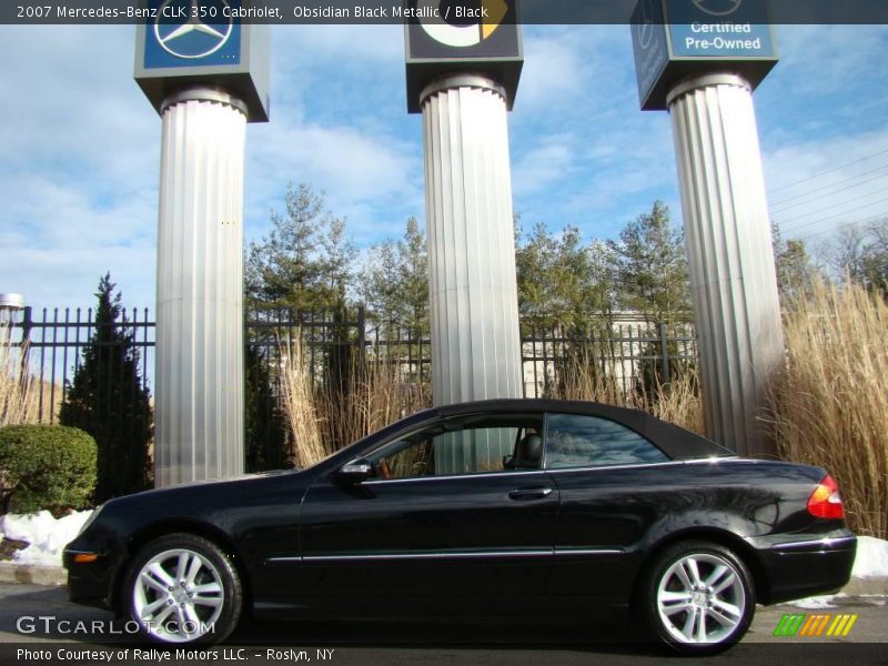 Obsidian Black Metallic / Black 2007 Mercedes-Benz CLK 350 Cabriolet