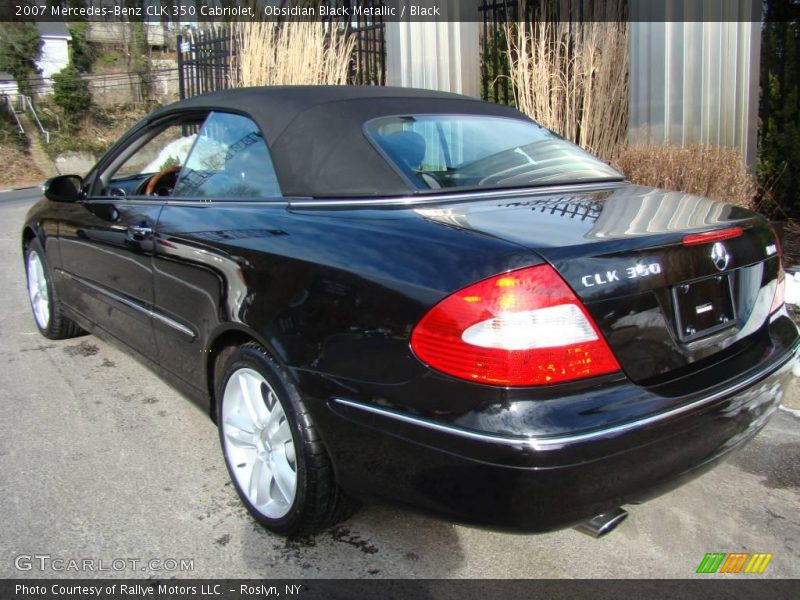 Obsidian Black Metallic / Black 2007 Mercedes-Benz CLK 350 Cabriolet