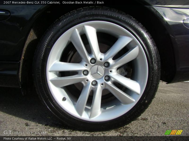 Obsidian Black Metallic / Black 2007 Mercedes-Benz CLK 350 Cabriolet