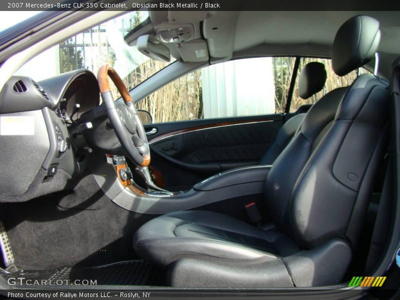 Obsidian Black Metallic / Black 2007 Mercedes-Benz CLK 350 Cabriolet