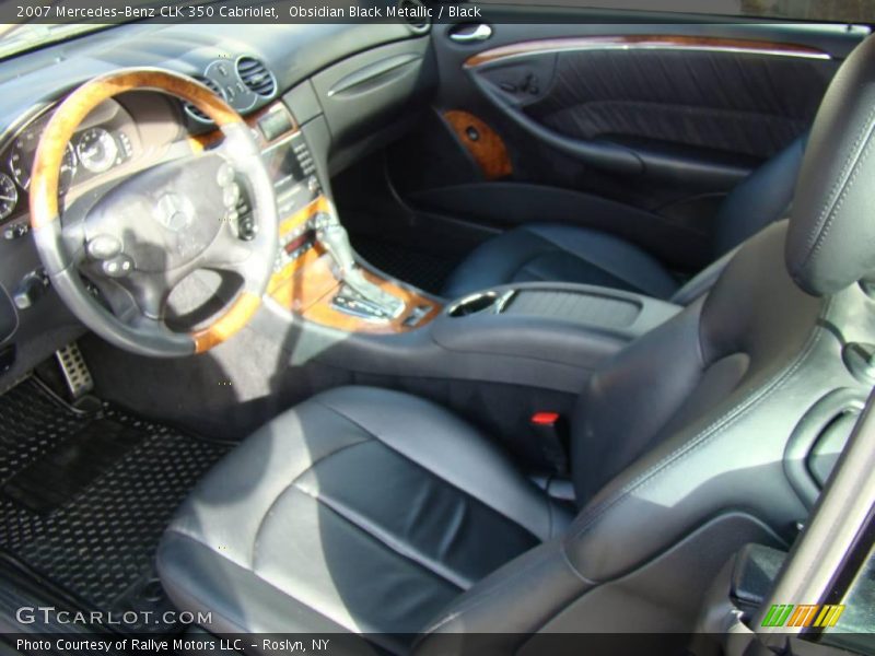 Obsidian Black Metallic / Black 2007 Mercedes-Benz CLK 350 Cabriolet