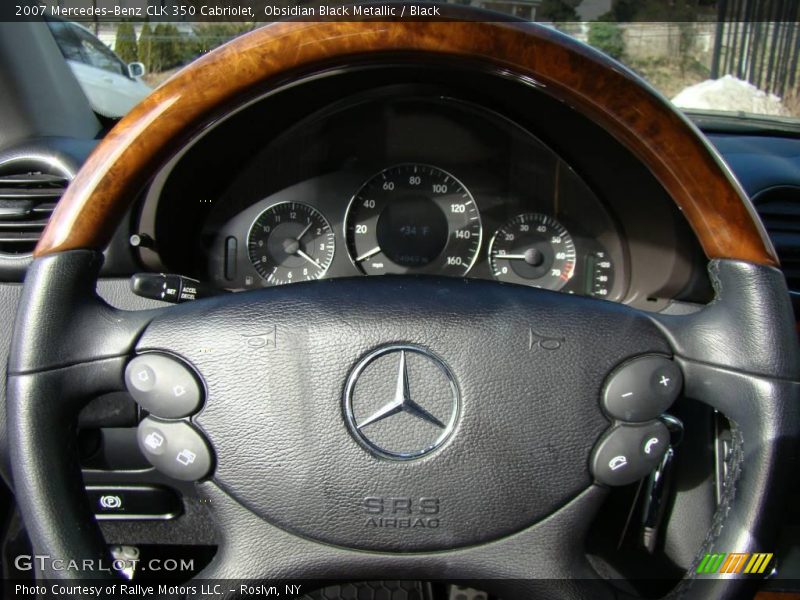 Obsidian Black Metallic / Black 2007 Mercedes-Benz CLK 350 Cabriolet