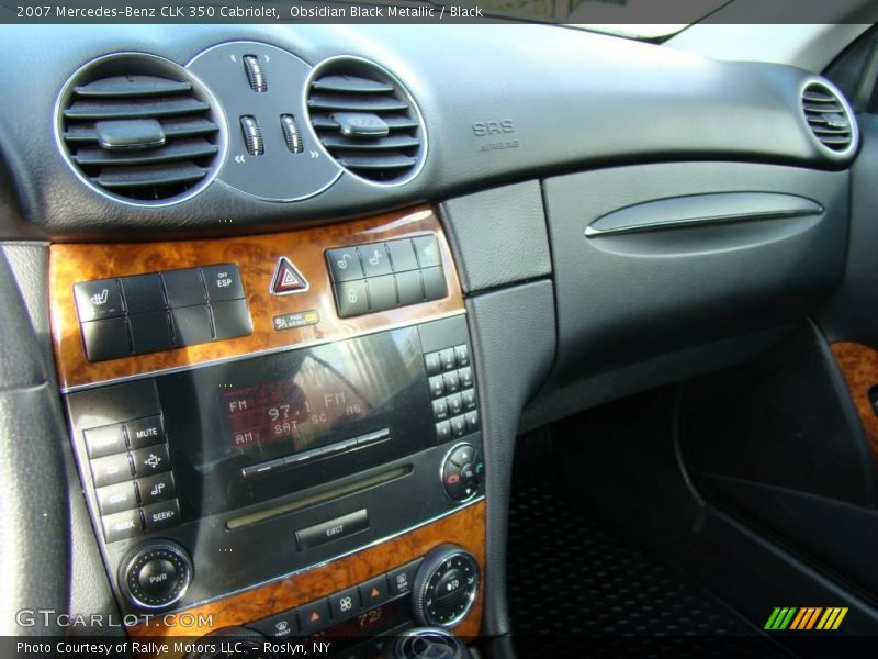 Obsidian Black Metallic / Black 2007 Mercedes-Benz CLK 350 Cabriolet
