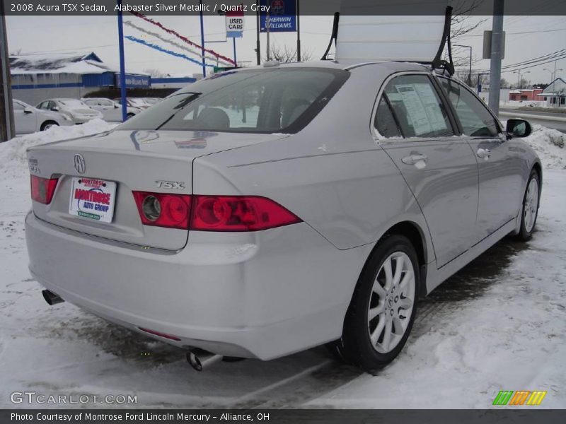 Alabaster Silver Metallic / Quartz Gray 2008 Acura TSX Sedan