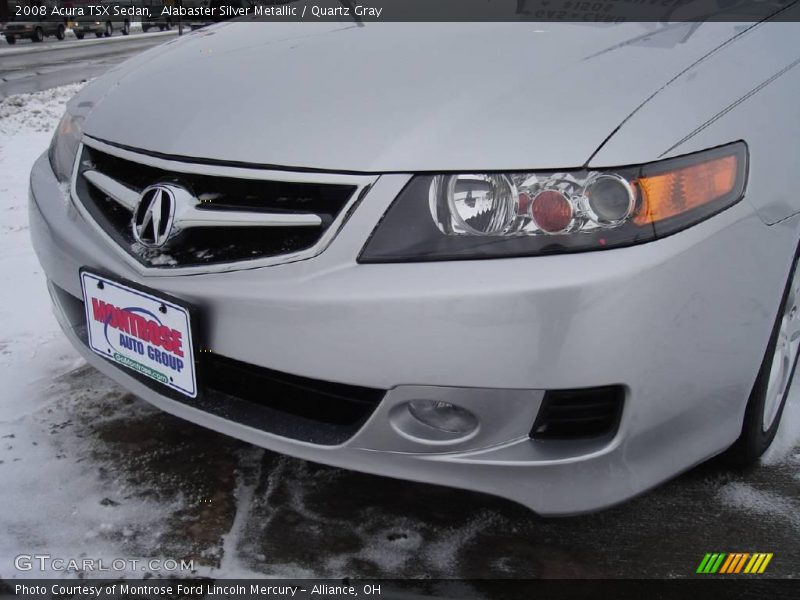 Alabaster Silver Metallic / Quartz Gray 2008 Acura TSX Sedan
