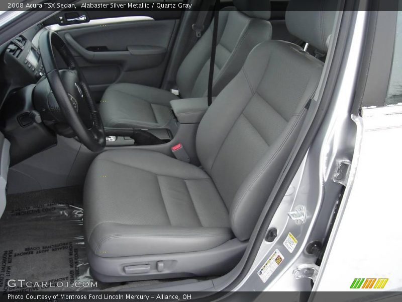 Alabaster Silver Metallic / Quartz Gray 2008 Acura TSX Sedan