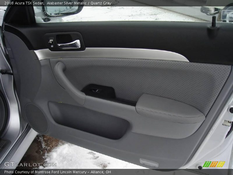 Alabaster Silver Metallic / Quartz Gray 2008 Acura TSX Sedan