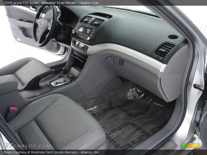 Alabaster Silver Metallic / Quartz Gray 2008 Acura TSX Sedan