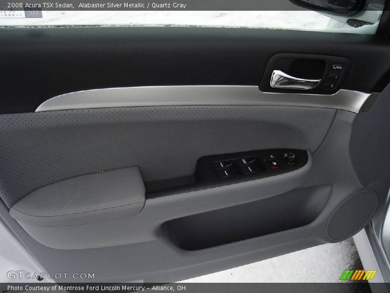 Alabaster Silver Metallic / Quartz Gray 2008 Acura TSX Sedan